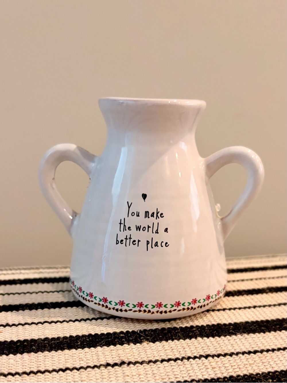 Natural Life Artisan Bud Vase - You Make The world a better place